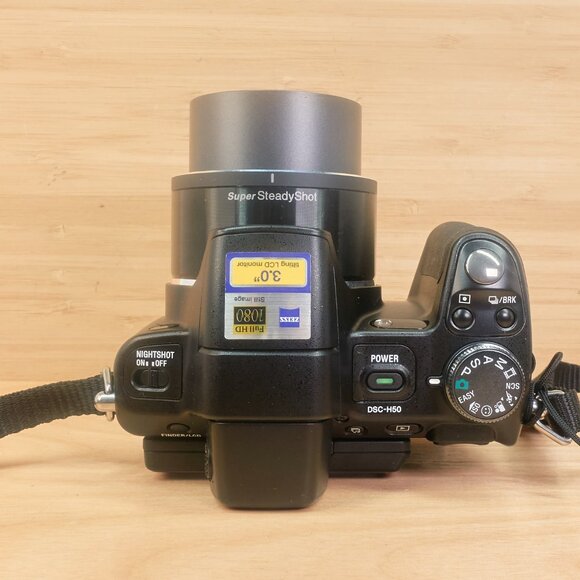 Sony Cyber-shot DSC-H50 / 9.1MP Camera / 15× Zeiss Zoom / Full HD / Japan Made - Picture 8 of 10